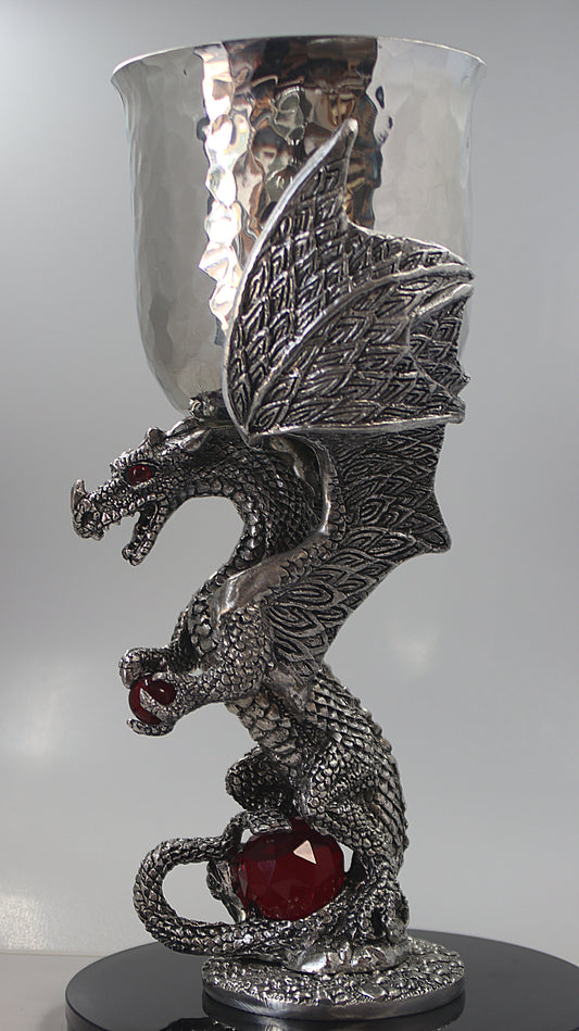 Platinum Dragon Pewter Goblet (Limited Edition)